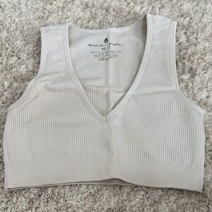 Spiritual Gangster Ribbed Cream Top